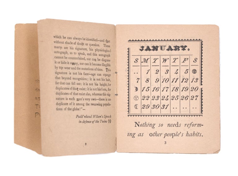Pudd'nhead Wilson's Calendar for 1894