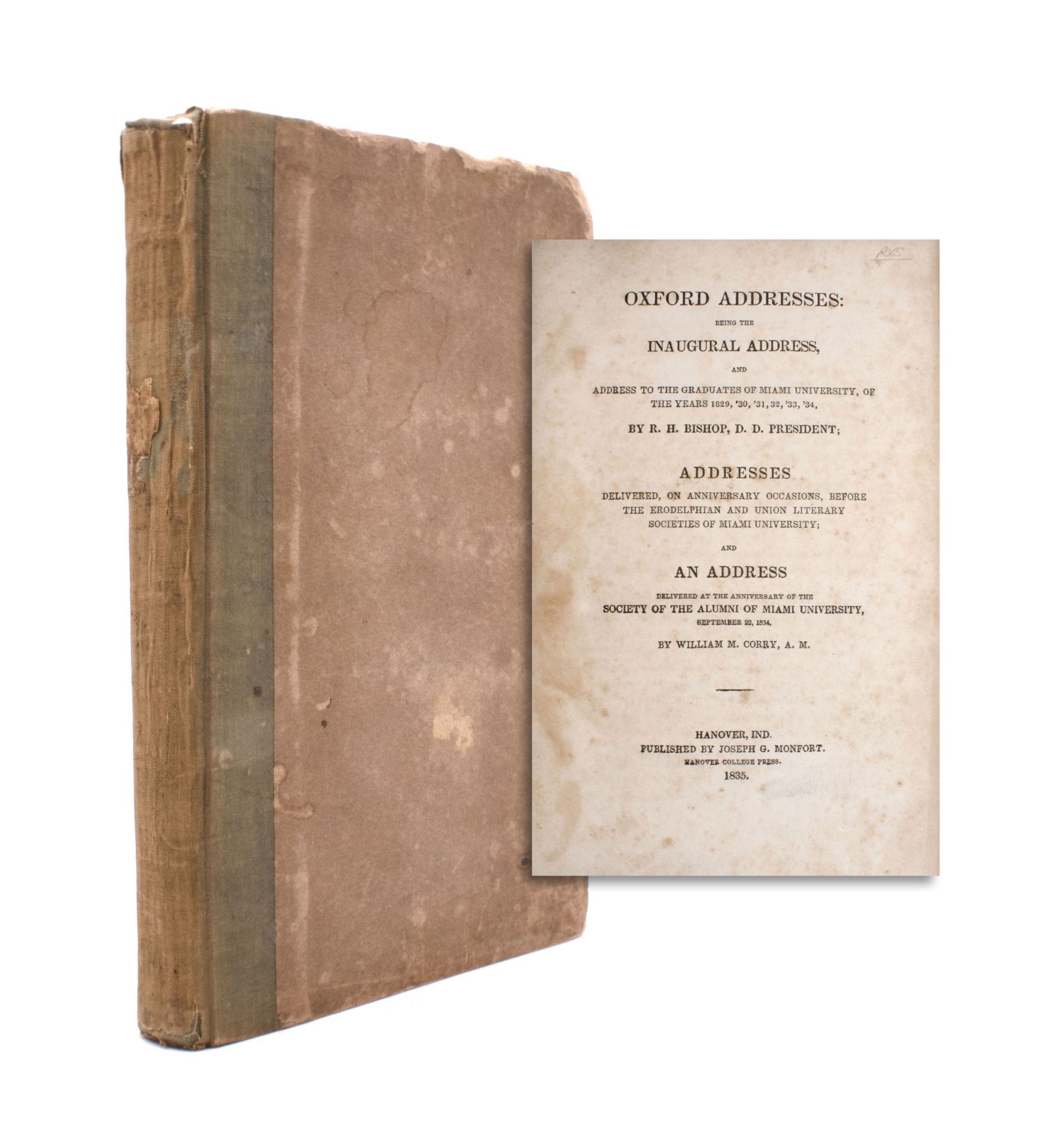 Oxford Addresses: Being the Inaugural Address, and Address to the ...