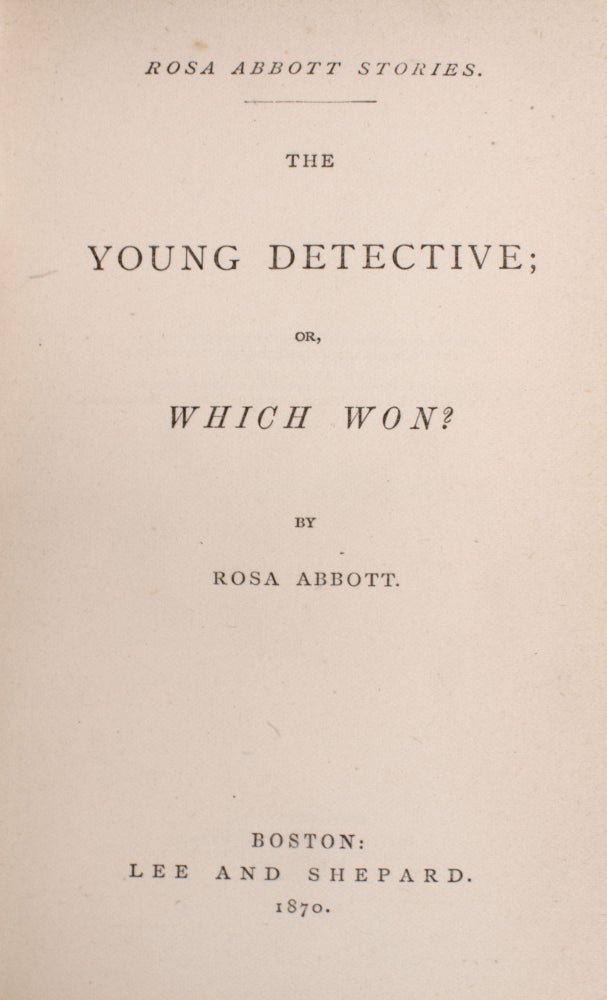The Young Detective; Or, Which Won?