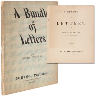 Item #334502 A Bundle of Letters. Henry James, Jr