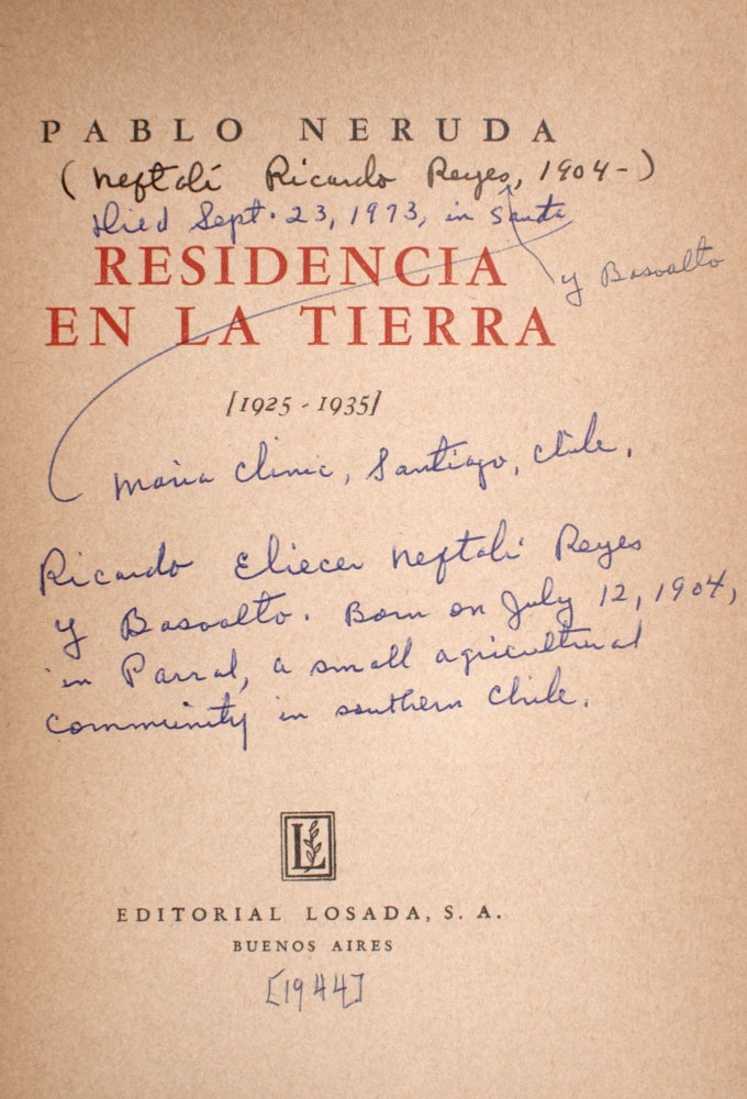 Residencia en la Tierra (3/3)