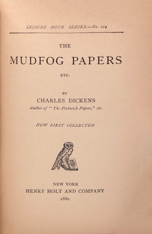 The Mudfog Papers, etc. [Preface by Richard Bentley]