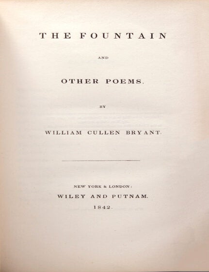 The Fountain and Other Poems