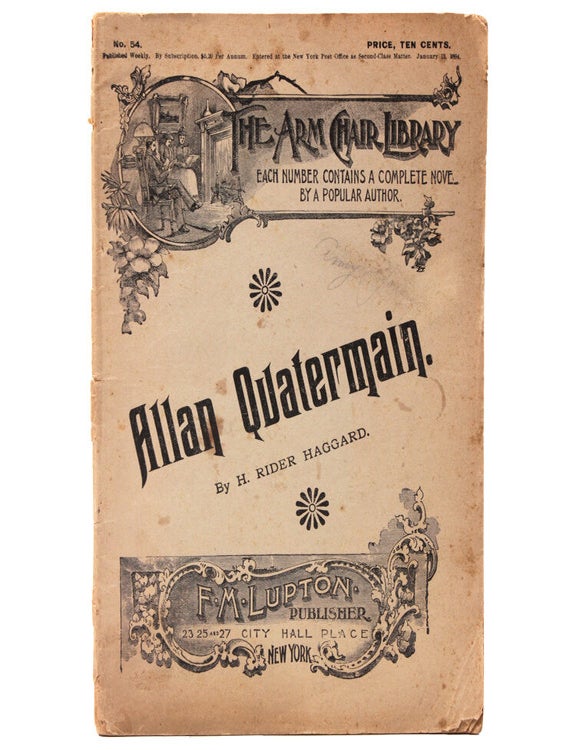 Item #334697 Allan Quartermain [drop title]. H. Rider Haggard.
