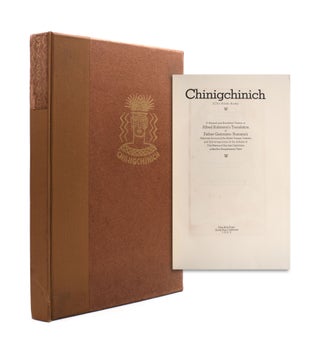 Item #334829 Chinigchinich A Revised and Annotated Version of Alfred Robinson's Translation of...