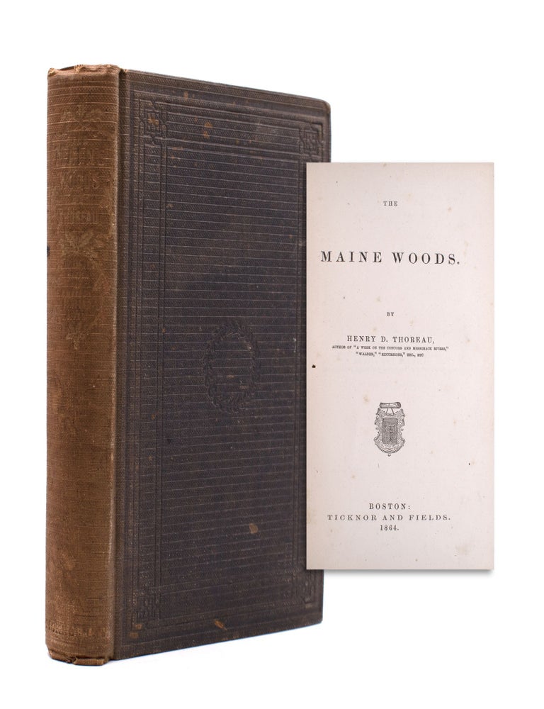 Item #334849 The Maine Woods. Henry David Thoreau.