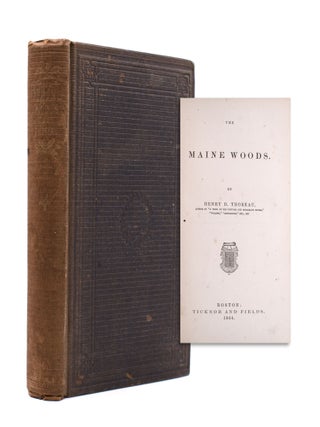 Item #334849 The Maine Woods. Henry David Thoreau