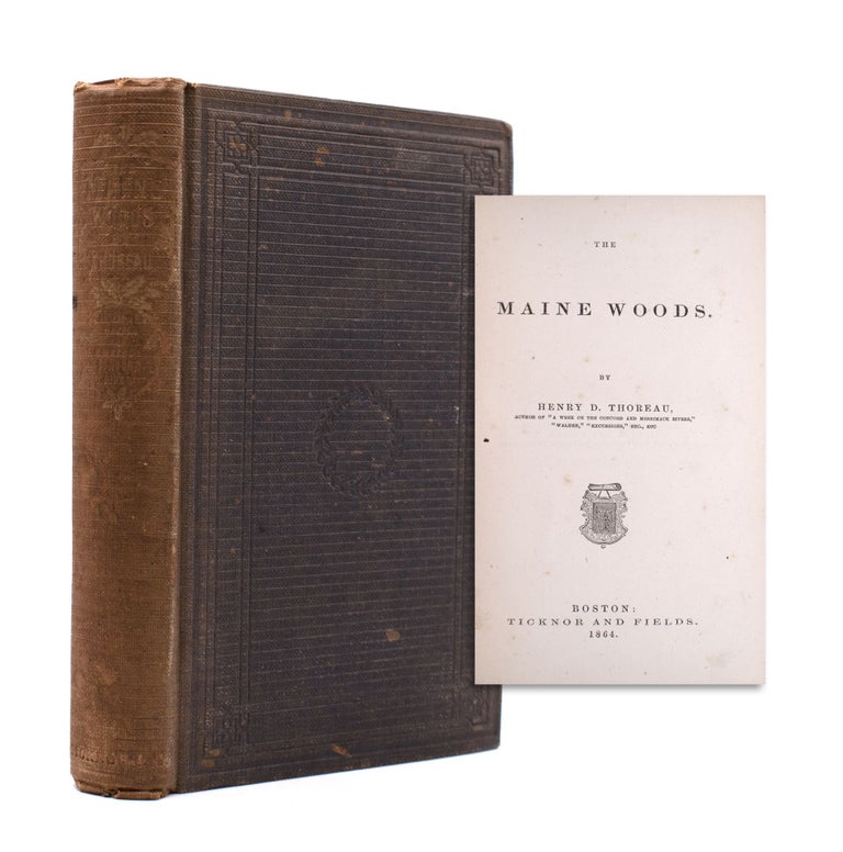 Item #334849 The Maine Woods. Henry David Thoreau.