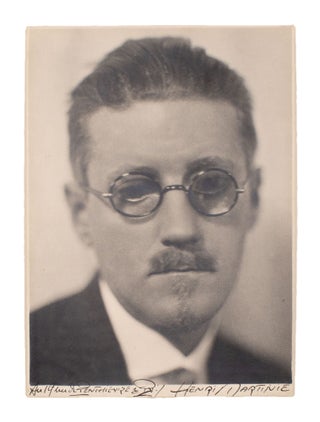Item #334890 Portrait of James Joyce. Henri Martinie