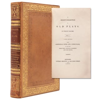 Item #334895 A Select Collection of Old Plays. Robert Dodsley