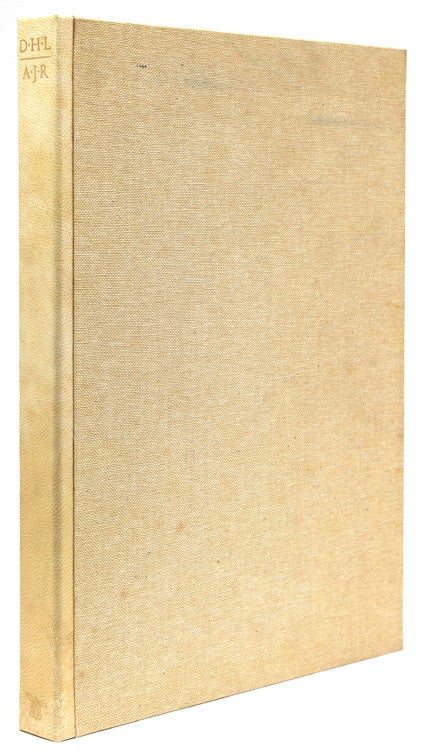 Tortoises. Six Poems by D.H. Lawrence...With an Introduction by Jefferson Hunter