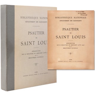 Item #338035 PSAUTIER DE SAINT LOUIS. Reproduction des 86 Miniatures du Manuscrit Latin 10526 de...