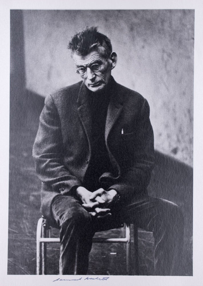 Item #338127 Photograph of the author, Signed. Samuel Beckett, Dmitri Kasterine.