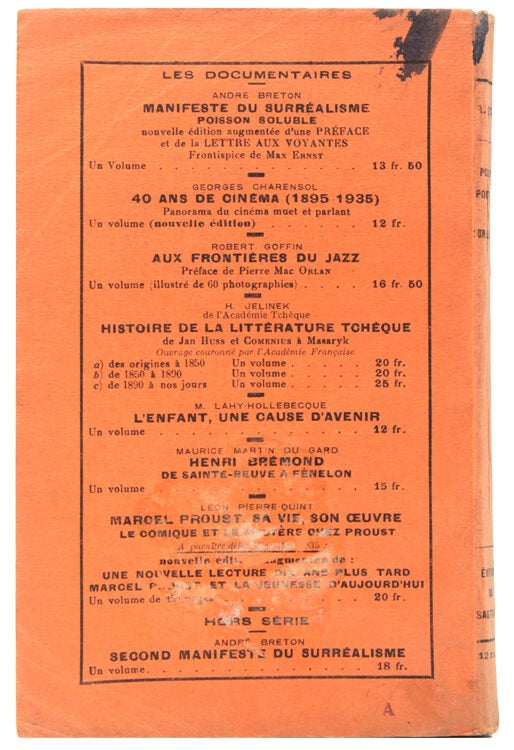 Position Politique du Surréalisme (2/2)