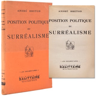 Item #338191 Position Politique du Surréalisme. Andre Breton