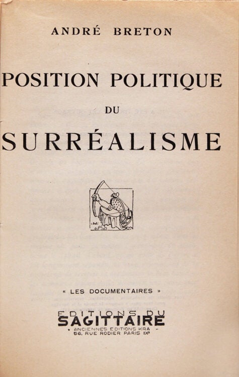 Position Politique du Surréalisme