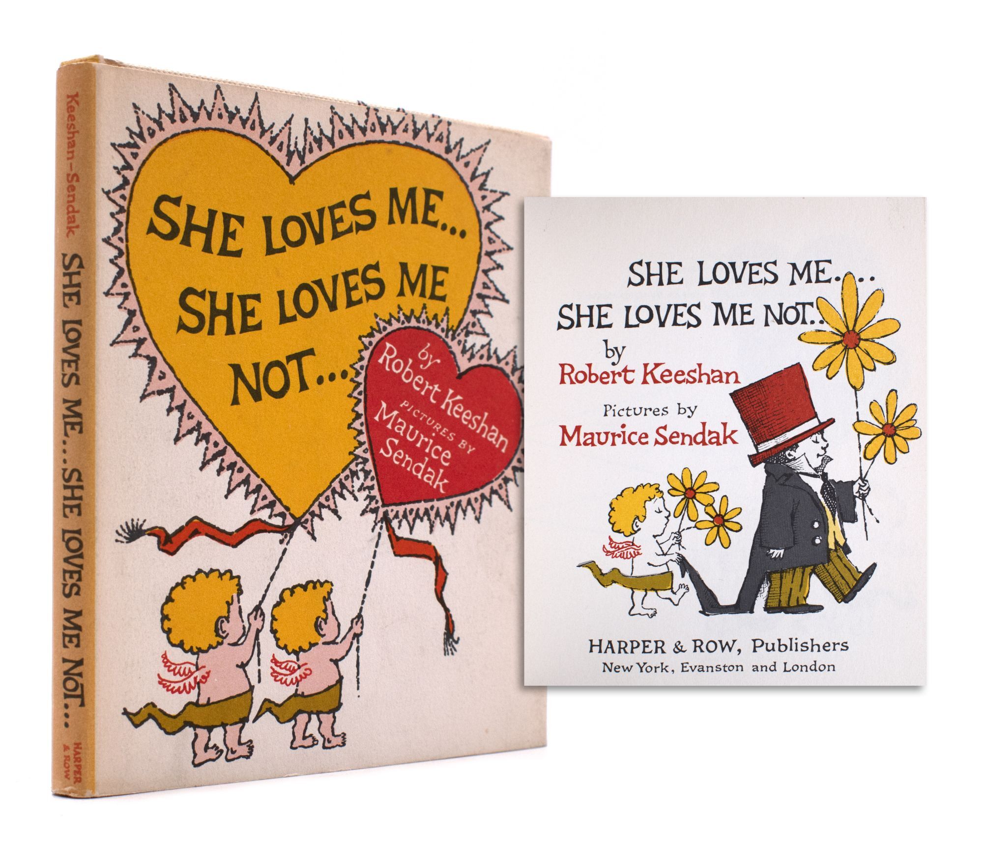 She Loves Me...She loves me not - Maurice Sendak, Robert Keeshan - First edition Hanrahan A53