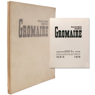 Item #338360 Gromaire [par] Waldemar George. Marcel Gromaire
