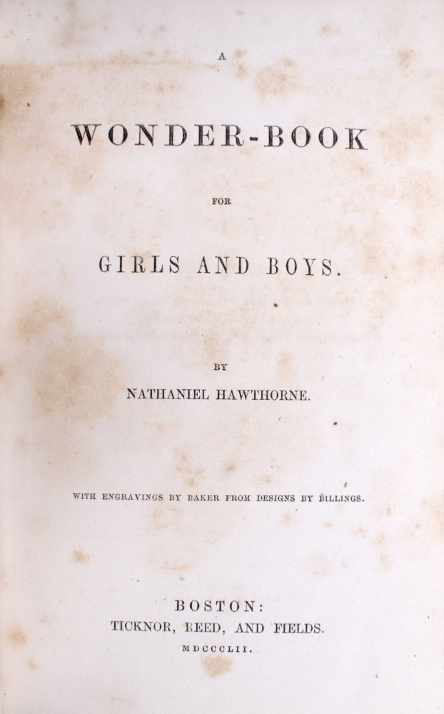 A Wonder-Book for Girls and Boys