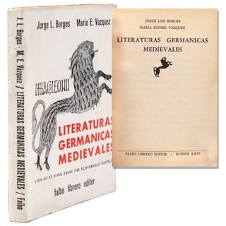 Item #338425 Literatura Germanicas Medievales. Jorge Luis Borges, María Esther VAZQUEZ