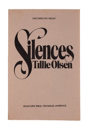 Item #338594 Silences. Tillie Olsen