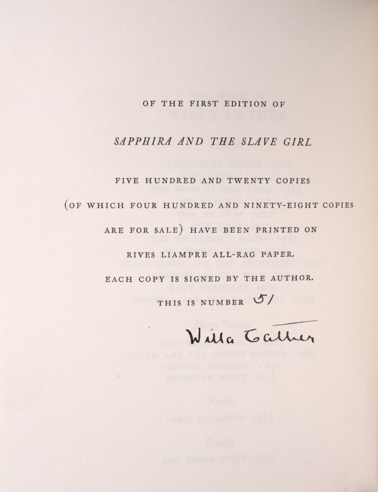 Sapphira and the Slave Girl