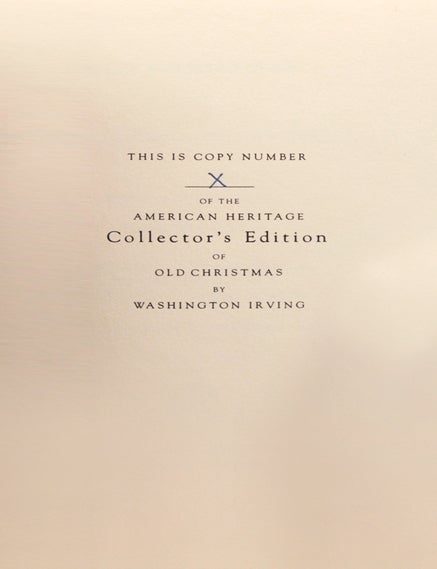 Old Christmas...With a new Introduction by Andrew B. Myers
