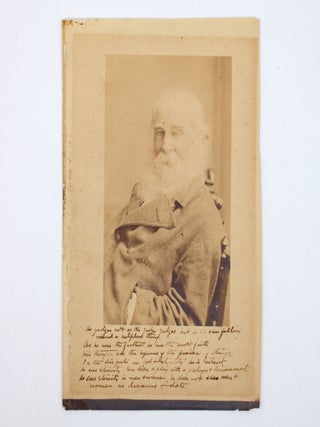 Item #339095 Photographic Copy Print of Walt Whitman. Walt Whitman