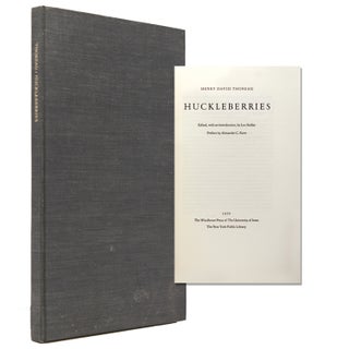 Item #339253 Huckleberries. Edited with an introduction, by Leon Stoller. Preface by Alexander...