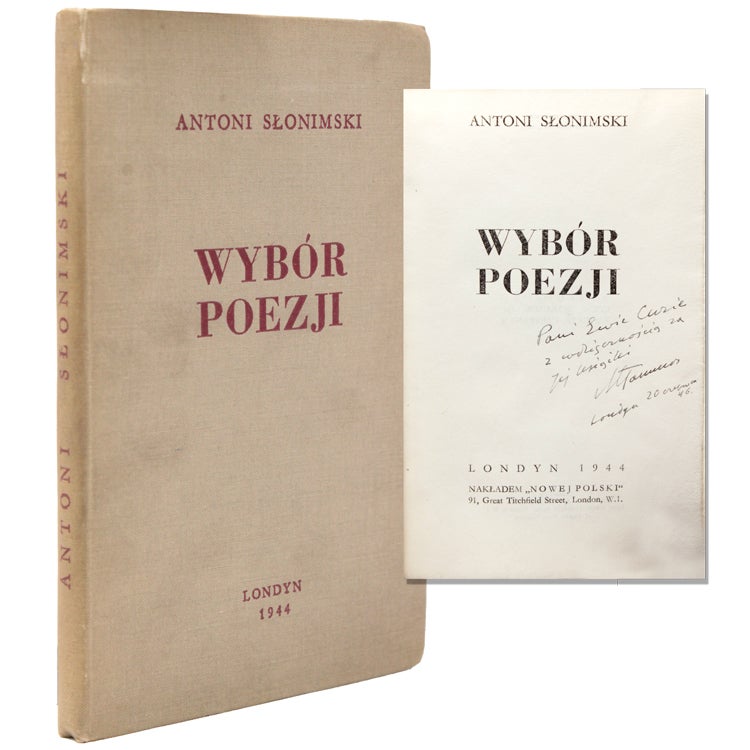 Item #339271 Wybór Poezjic (Selected Poems). Antoni Slonimski.