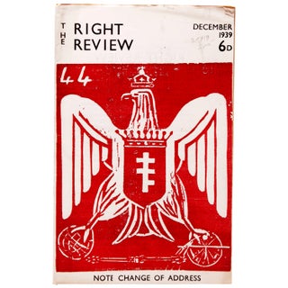 Item #339276 THE RIGHT REVIEW. Number 12. December 1939. [Periodical]. Edited by Count Potocki of...