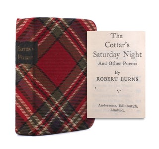 Item #339314 The Cottar's Saturday Night and Other Poems. Robert Burns