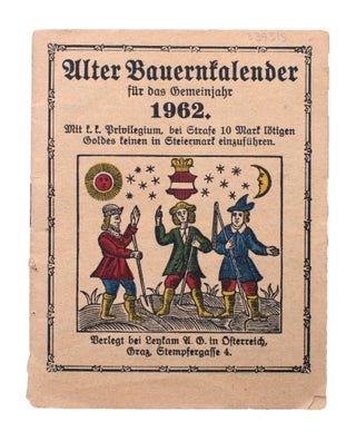 Item #339315 Alter Bauernkalender 1962