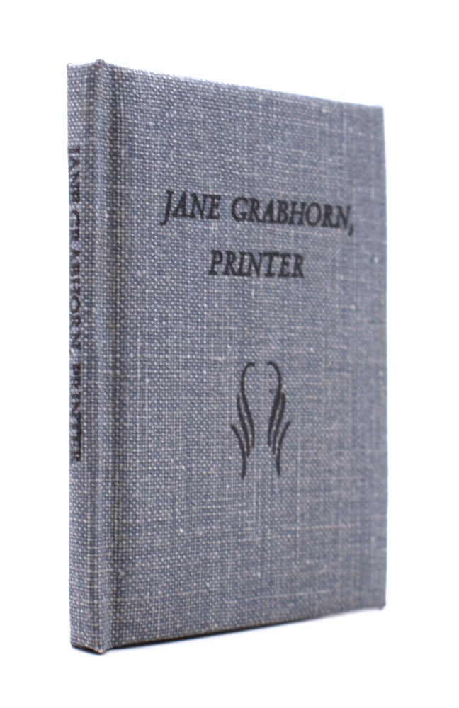 Jane Grabhorn, Printer