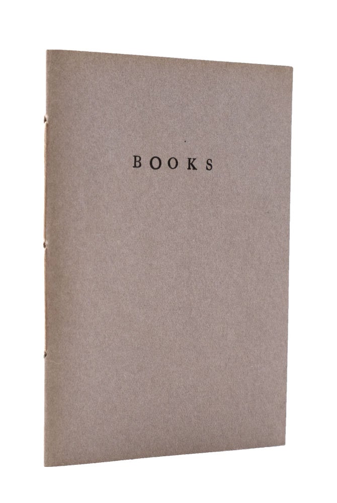 A Plea for Books
