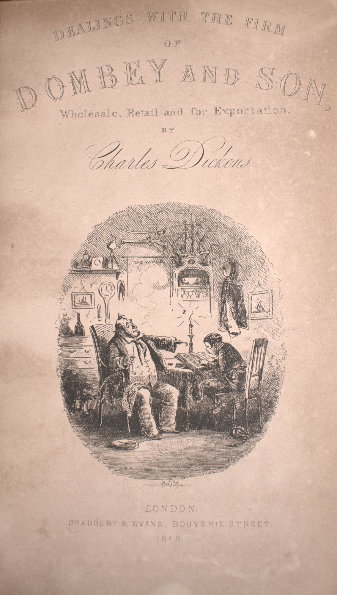 Dombey Dombey and Son - Charles Dickens - First edition in book form