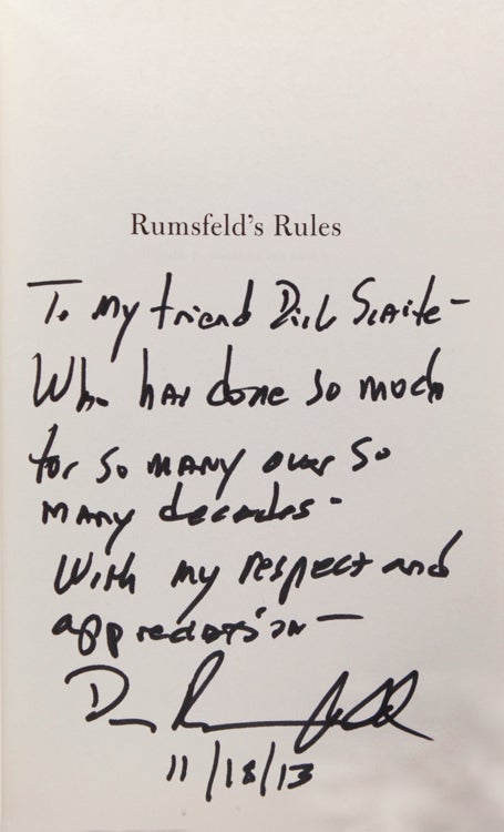 Rumsfeld's Rules. Leadership Lessons in Business, Politics, War, and Life