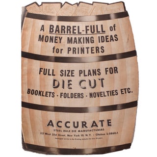 Item #339654 A Barrell-Full of Money Making Ideas for Printers, Full Size Plans for Die Cut...
