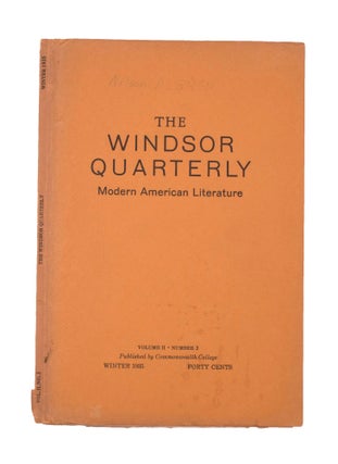 Item #339769 Thundermug by Nelson Algren [excerpted from The Windsor Quarterly; Vol II, No. 3....