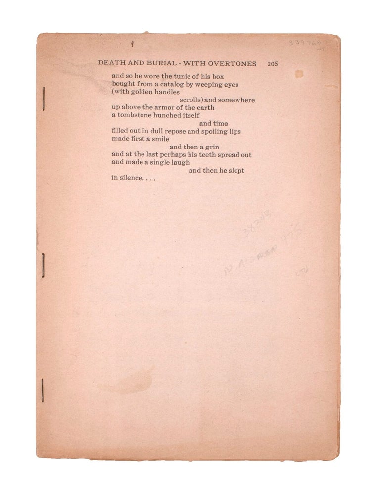 Thundermug by Nelson Algren [excerpted from The Windsor Quarterly; Vol II, No. 3. Winter 1935 (2/2)