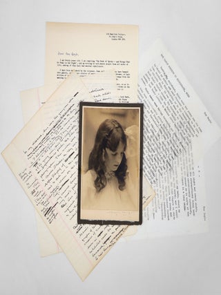 Item #341925 A Small Archive Containing an Original Photographic Portrait by Morton Livingston...