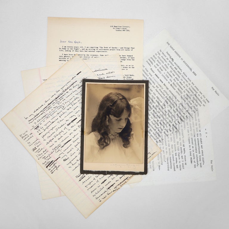 A Small Archive Containing an Original Photographic Portrait by Morton Livingston Schamberg of Kay Boyle when she was nine; along with an Original Manuscript Memoir of Schamberg by Boyle