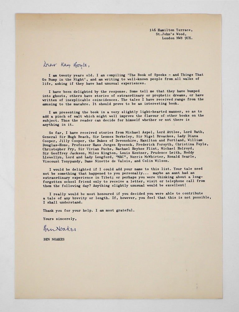 A Small Archive Containing an Original Photographic Portrait by Morton Livingston Schamberg of Kay Boyle when she was nine; along with an Original Manuscript Memoir of Schamberg by Boyle