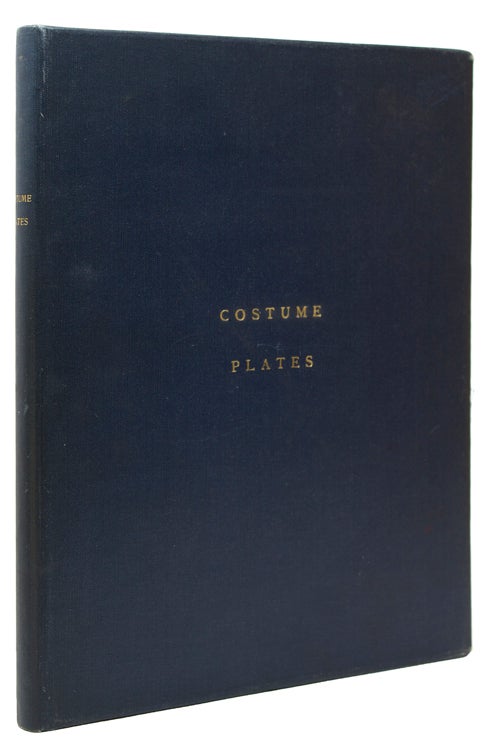A portfolio containing 25 miscellaneous hand-colored costume plates