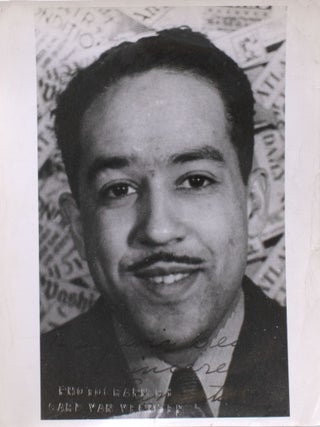 Item #345329 Langston Hughes portrait. Carl Van Vechten, Carl Van Vechten