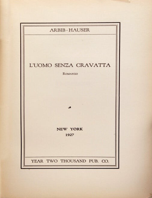 L'Uomo Senza Cravatta