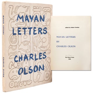 Item #345424 Mayan Letters. Edited by Robert Creeley. Charles Olson