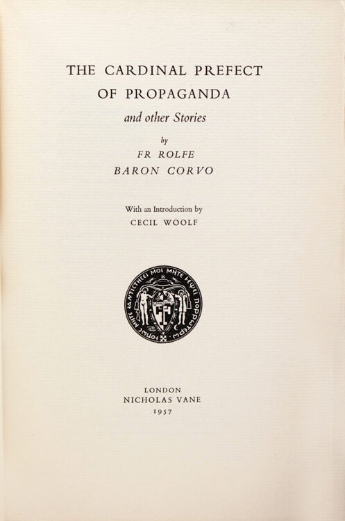 The Cardinal Prefect of Propaganda and other stories. With an introduction by Cecil Woolf (3/4)