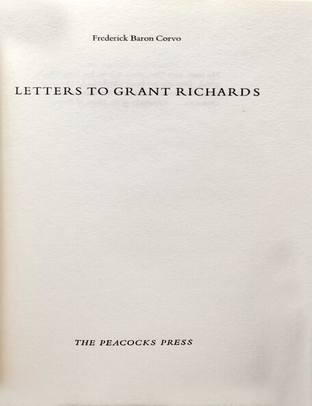 Letters to Grant Richards (3/4)