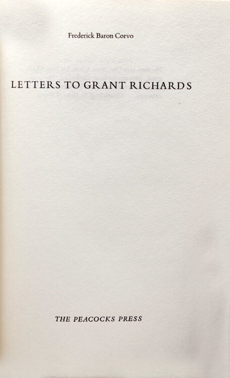 Letters to Grant Richards (3/4)